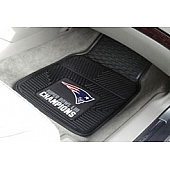 Fan Mat Floor Mat - Universal Black Vinyl Set of 2 - 26529