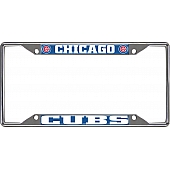 Fan Mat License Plate Frame - MLB Chicago Cubs Logo Metal - 26533
