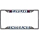 Fan Mat License Plate Frame - MLB Cleveland Indians Logo Metal - 26564