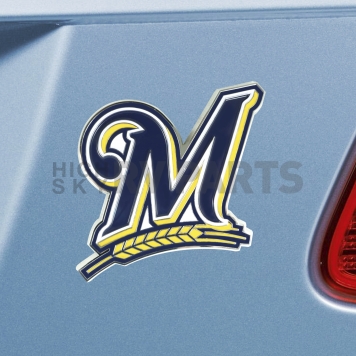 Fan Mat Emblem - MLB Milwaukee Brewers Metal - 26632-1