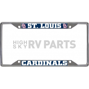 Fan Mat License Plate Frame - MLB St Louis Cardinals Logo Metal - 26720