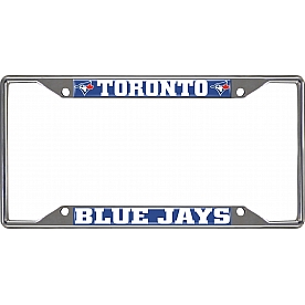 Fan Mat License Plate Frame - MLB Toronto Blue Jays Logo Metal - 26744