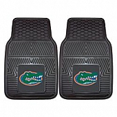 Fan Mat Floor Mat - Universal Fit Black Vinyl Set of 2 - 8745