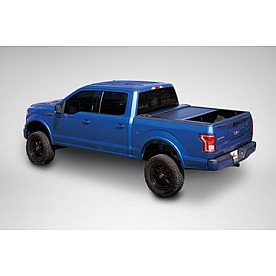 Leer Tonneau Cover Hard Manual Retractable Black Matte Aluminum - RLFA05A28