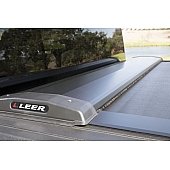 Leer Tonneau Cover Soft Manual Retractable Black Matte Aluminum - RLFA30A61