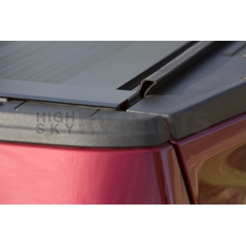 Leer Tonneau Cover Hard Manual Retractable Black Matte Powder Coated Aluminum - RXFA19A45
