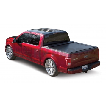 Leer Tonneau Cover Hard Manual Retractable Black Matte Powder Coated Aluminum - RXFA19A45-3