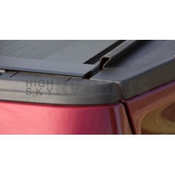 Leer Tonneau Cover Hard Manual Retractable Black Matte Powder Coated Aluminum - RXFA31A62-2