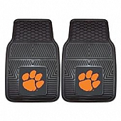 Fan Mat Floor Mat - Universal Fit Black Vinyl Set of 2 - 8778