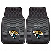 Fan Mat Floor Mat - Universal Fit Black Vinyl Set of 2 - 8897