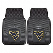 Fan Mat Floor Mat - Universal Fit Black Vinyl Set of 2 - 8924