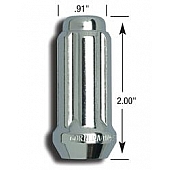 Gorilla Lug Nut 14x1.5 Chrome Plated Box Of 60 - 26148HT