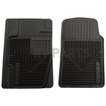 Husky Liner Floor Mat - Direct-Fit Black TPE - Thermoplastic Elastomer Set of 2 - 51111