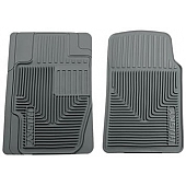 Husky Liner Floor Mat - Direct-Fit Gray TPE - Thermoplastic Elastomer Set of 2 - 51112