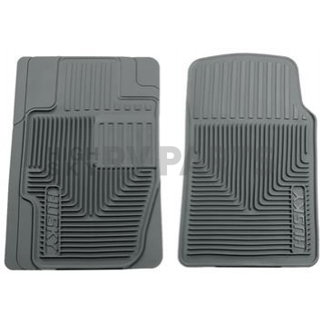 Husky Liner Floor Mat - Direct-Fit Gray TPE - Thermoplastic Elastomer Set of 2 - 51112