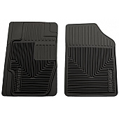 Husky Liner Floor Mat - Direct-Fit Black TPE - Thermoplastic Elastomer Set of 2 - 51171