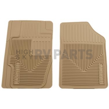 Husky Liner Floor Mat - Direct-Fit Tan TPE - Thermoplastic Elastomer Set of 2 - 51173