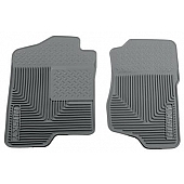 Husky Liner Floor Mat - Direct-Fit Gray TPE - Thermoplastic Elastomer Set of 2 - 51182