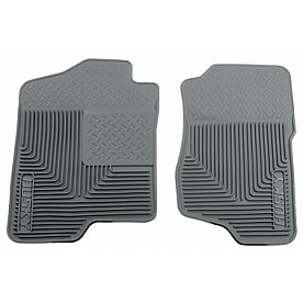 Husky Liner Floor Mat - Direct-Fit Gray TPE - Thermoplastic Elastomer Set of 2 - 51182