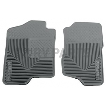 Husky Liner Floor Mat - Direct-Fit Gray TPE - Thermoplastic Elastomer Set of 2 - 51182