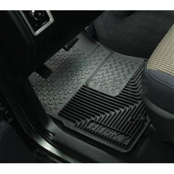 Husky Liner Floor Mat - Direct-Fit Black TPE - Thermoplastic Elastomer Set of 2 - 51221