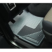 Husky Liner Floor Mat - Direct-Fit Gray TPE - Thermoplastic Elastomer Set of 2 - 51222
