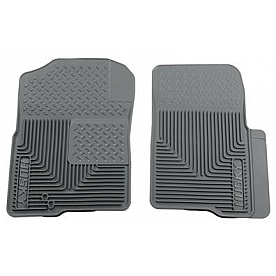 Husky Liner Floor Mat - Direct-Fit Gray TPE - Thermoplastic Elastomer Set of 2 - 51232
