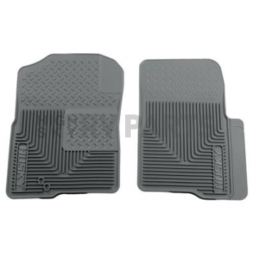 Husky Liner Floor Mat - Direct-Fit Gray TPE - Thermoplastic Elastomer Set of 2 - 51232
