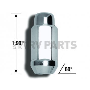 Gorilla Lug Nut 14x1.5 Chrome Plated Pack Of 4 - 41147XLB