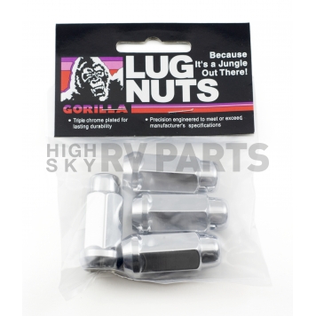 Gorilla Lug Nut 14x1.5 Chrome Plated Pack Of 4 - 41147XLB-1