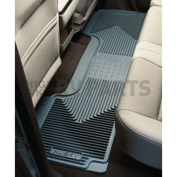 Husky Liner Floor Mat - Multi-Fit Gray TPE - Thermoplastic Elastomer Set of 2 - 52012