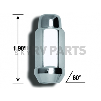 Gorilla Lug Nut 14x1.5 Chrome Plated Pack Of 4 - 41147XLHTB-1