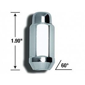 Gorilla Lug Nut 14x1.5 Chrome Plated Box Of 60 - 41148XL