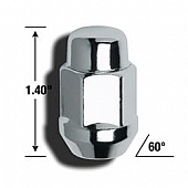 Gorilla Lug Nut 7/16x20 Chrome Plated Pack Of 4 - 41177B
