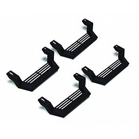 Lund International Nerf Bar Step Black Powder Coated Steel Flat Step - 26410020