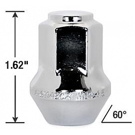 Gorilla Lug Nut 14x1.5 Chrome Plated Box Of 40 - 61148CX