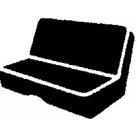 Fia Seat Cover Saddleblanket One Row - TR44 BLACK