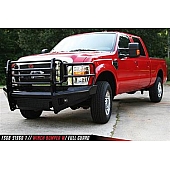 Fab Fours Bumper 1-Piece Design Steel Black - FS08-S1960-1