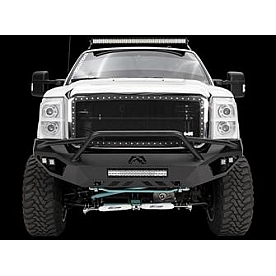 Fab Fours Bumper Vengeance 1-Piece Design Steel Black - FS11-V2552-1