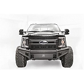 Fab Fours Bumper Black Steel Elite 1-Piece Design - FS17-Q4161-1