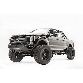 Fab Fours Bumper Vengeance 1-Piece Design Steel Black - FS17-V4152-1