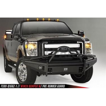 Fab Fours Bumper Premium 1-Piece Design Steel Black - FS99-Q1662-1