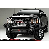 Fab Fours Bumper 1-Piece Design Steel Black - GM08-S2162-1