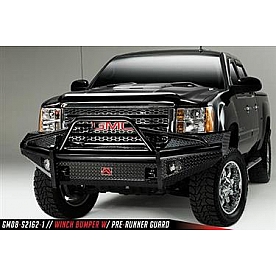 Fab Fours Bumper 1-Piece Design Steel Black - GM08-S2162-1