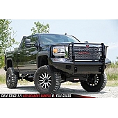 Fab Fours Bumper 1-Piece Design Steel Black - GM14-S3160-1