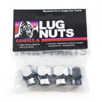 Gorilla Lug Nut 12x1.5 Chrome Plated Pack Of 4 - 68037B