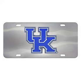 Fan Mat License Plate - University Of Kentucky Logo Stainless Steel - 24521