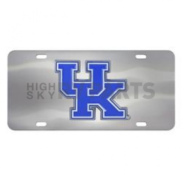 Fan Mat License Plate - University Of Kentucky Logo Stainless Steel - 24521