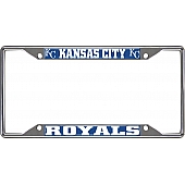 Fan Mat License Plate Frame - MLB Kansas City Royals Logo Metal - 26601