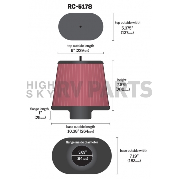 K & N Filters Air Filter - RC-5178-1